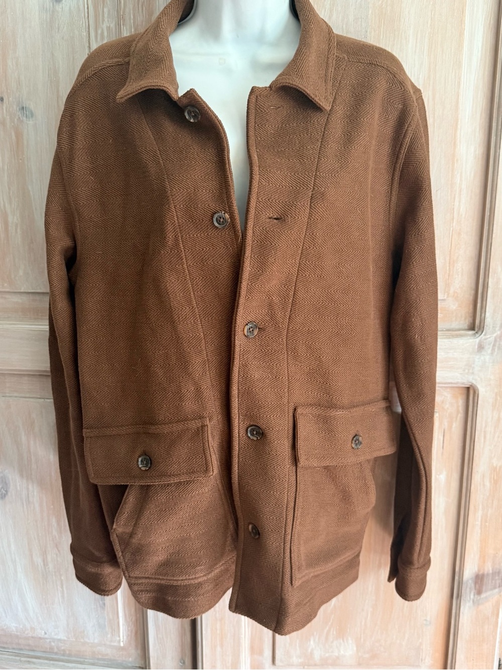 Banana Republic Brown Military-Style Field Jacket Men’s Small Unisex NEW